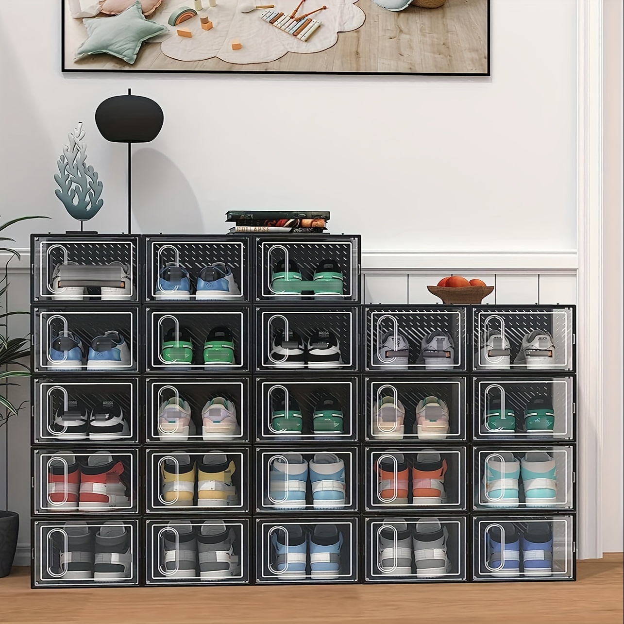 6 Cajas De Zapatos Transparentes Engrosadas Caja De - Temu