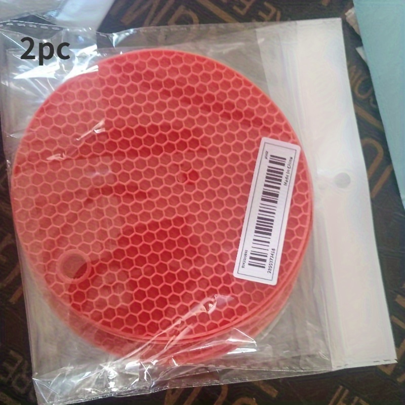 Round Heat Resistant Silicone Mat Drink Cup Coasters Non-slip Pot