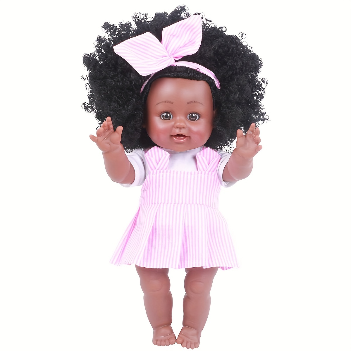 Reborn Newborn Baby Dolls Look Real Silicone Lifelike Black Pearl