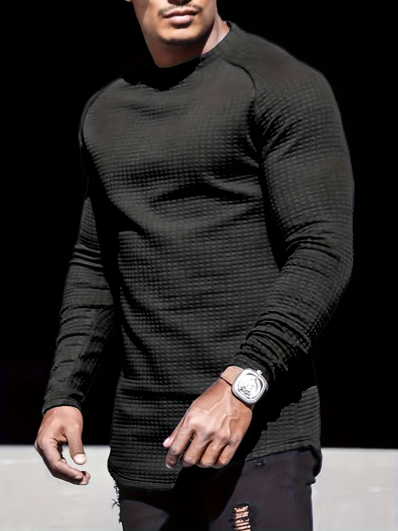 Men's Muscle Fit Shirt Long Sleeve Henley Shirt Base Layer - Temu