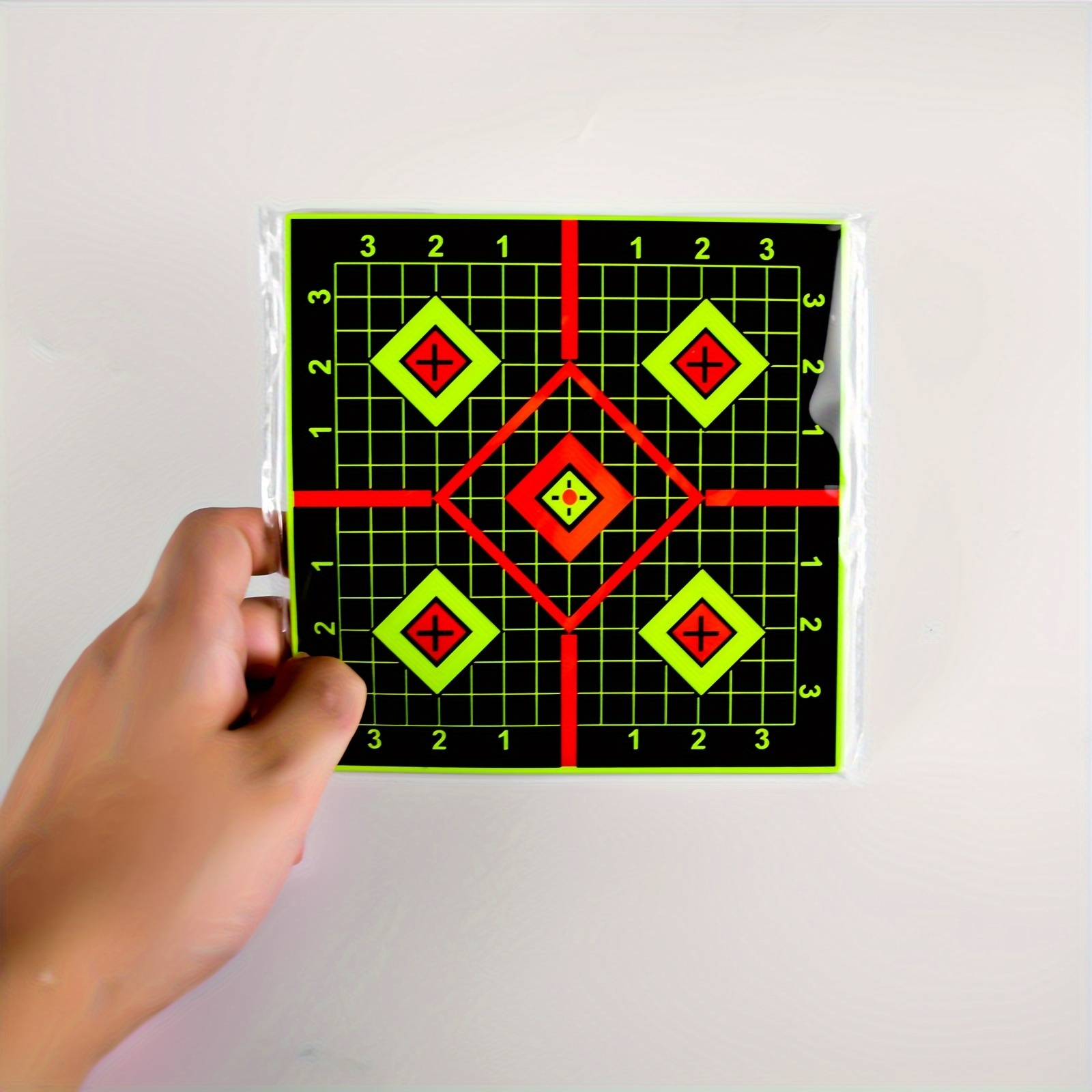 25pcs Shooting Targets with Reactive Self-Stick Splatter Paper - 6-Inch Tactical Training Targets, Durable Paper Targets for Indoor/Outdoor Use, Precision Practice