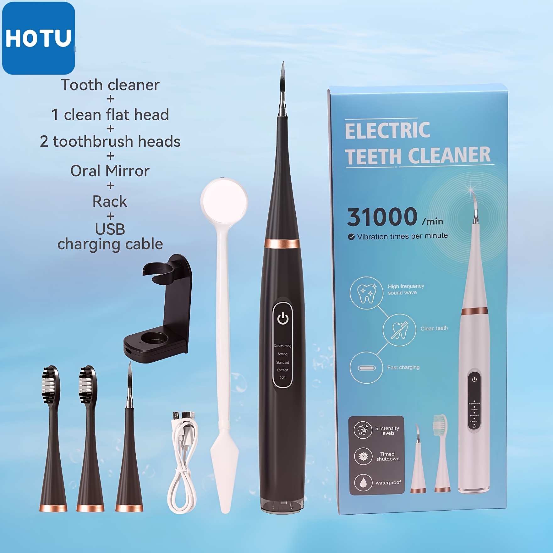 Funda de viaje para cepillo de dientes eléctrico compatible con Oral-B Pro  1000 7500 1500, también para Philips para Sonicare ProtectiveClean 4100