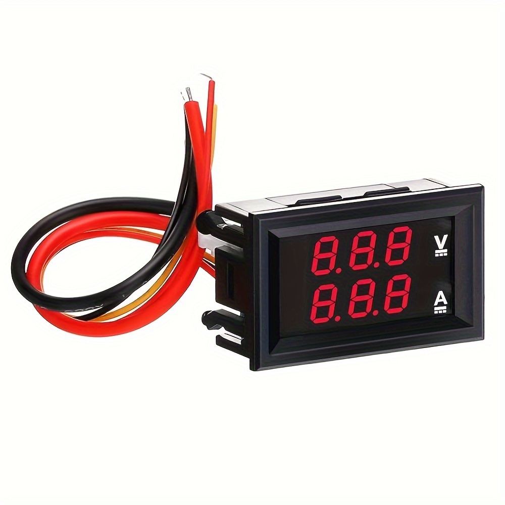 Thermomètre Voltmètre Voiture Double Affichage Numérique 12V-24V - Étanche, Moniteur Température Et Tension