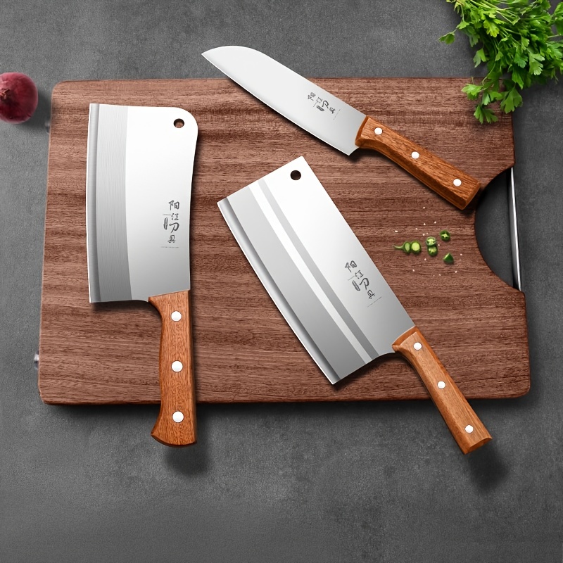 Stainless Steel Kitchen Knife For Use Meat Slicer For Frozen - Temu
