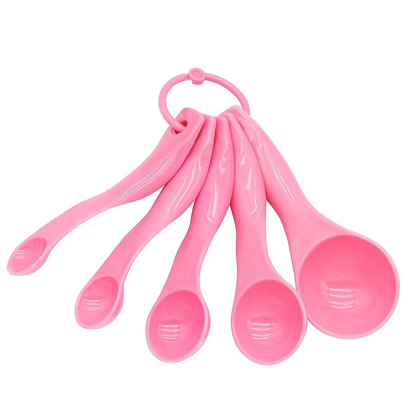 Measuring Spoons Cups In Rainbow Colors Made Plastic - Temu