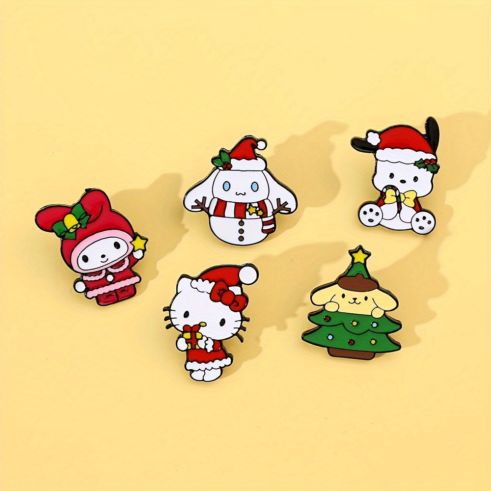 Cute Brooch Set For Boys Creative Sports Kuromi Hello Kitty - Temu
