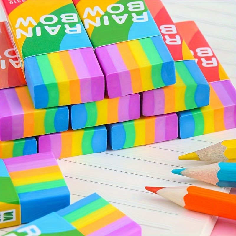 Cheap Novelty Kawaii Writing Drawing Erasers Long Strip Eraser Stationery  Tools School Office Supplies