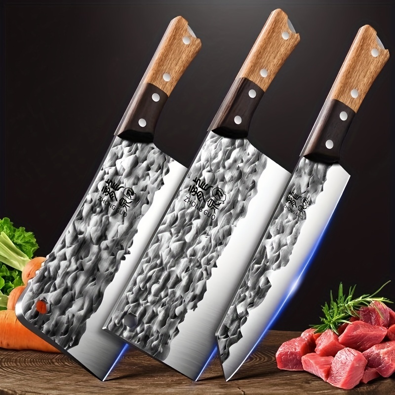 Kitchen Knife Forging Super Fast Sharp Knife Set Chef Special Meat Knife  Bone Cutter Kitchen Knife Overview - Temu