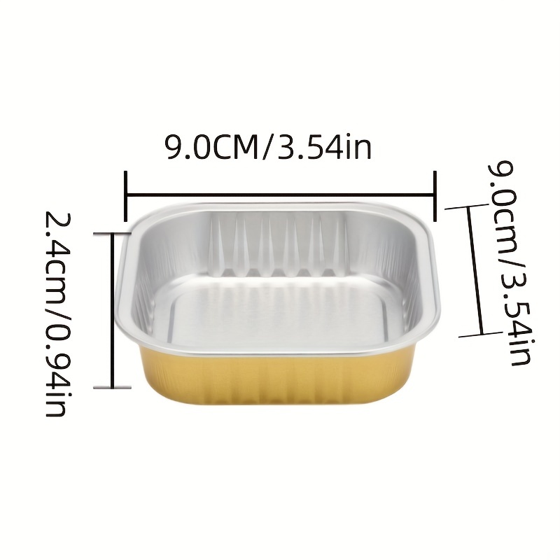 9x9 Aluminum Pans - Disposable Square Foil Baking Pans. Durable  Standard-size Tins For Cakes, Brownies And Casseroles - Temu