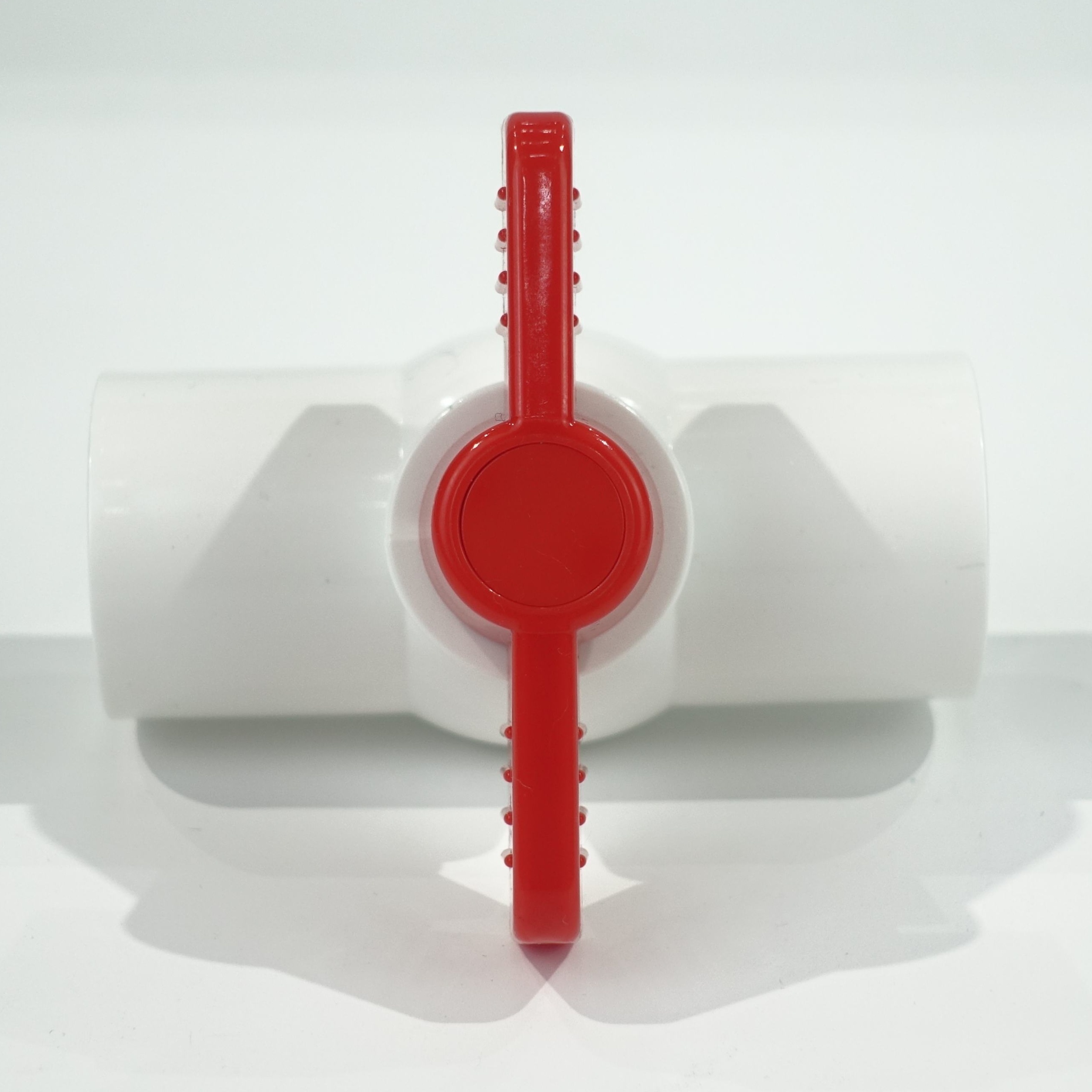 Hiboom PVC Ball Valve SCH40 Shut off Valve with Red T Handle Water