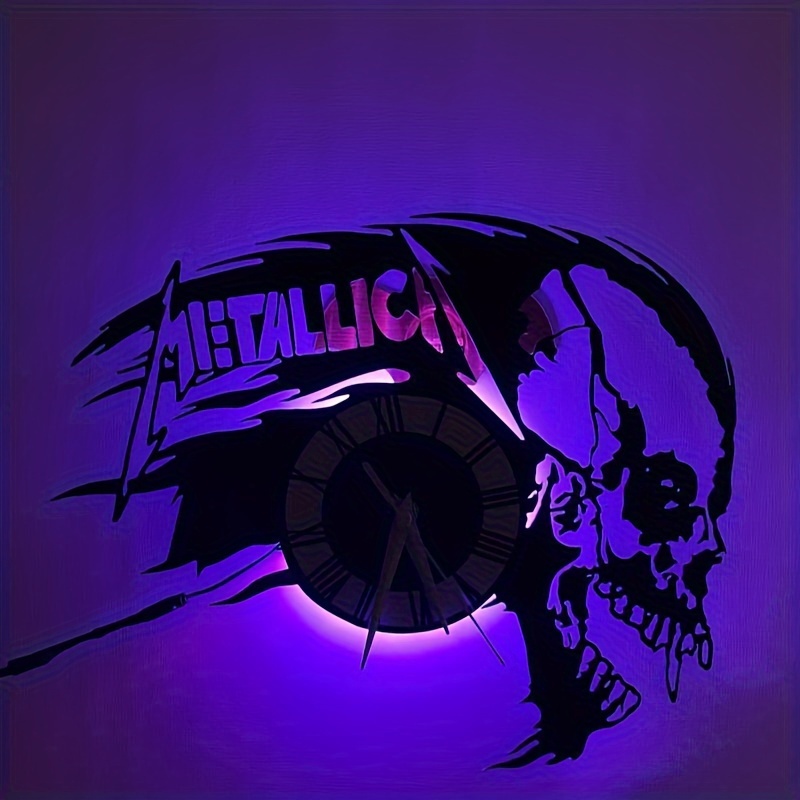 Metallica. Orologio in vinile, orologio da parete in vinile