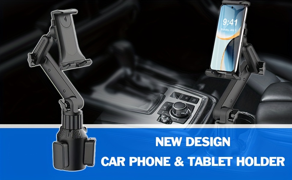 LUXMO - Soporte para tableta 2 en 1 para coche, camión, tableta, cuello  ajustable, soporte extendido para teléfono celular, iPhone, Google,  tableta