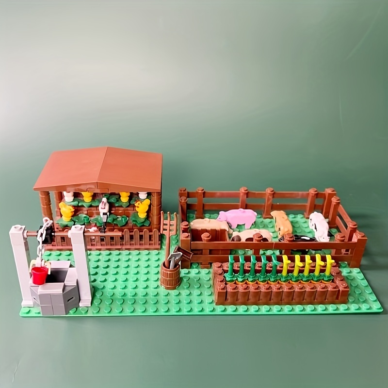 MOC Farm Animals Building Blocks City Set