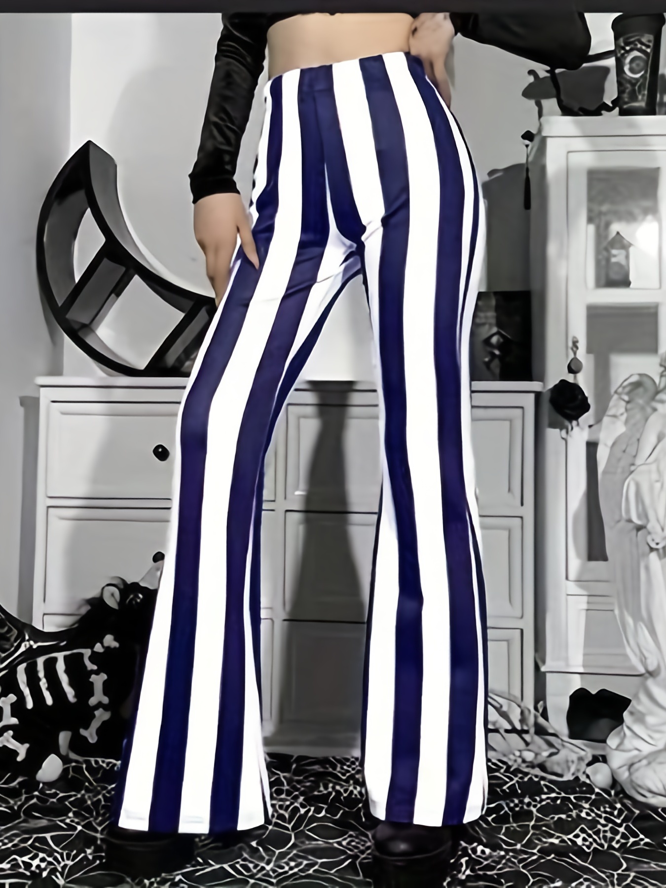 Plus Size Sports Pants Women's Plus Side Striped High - Temu