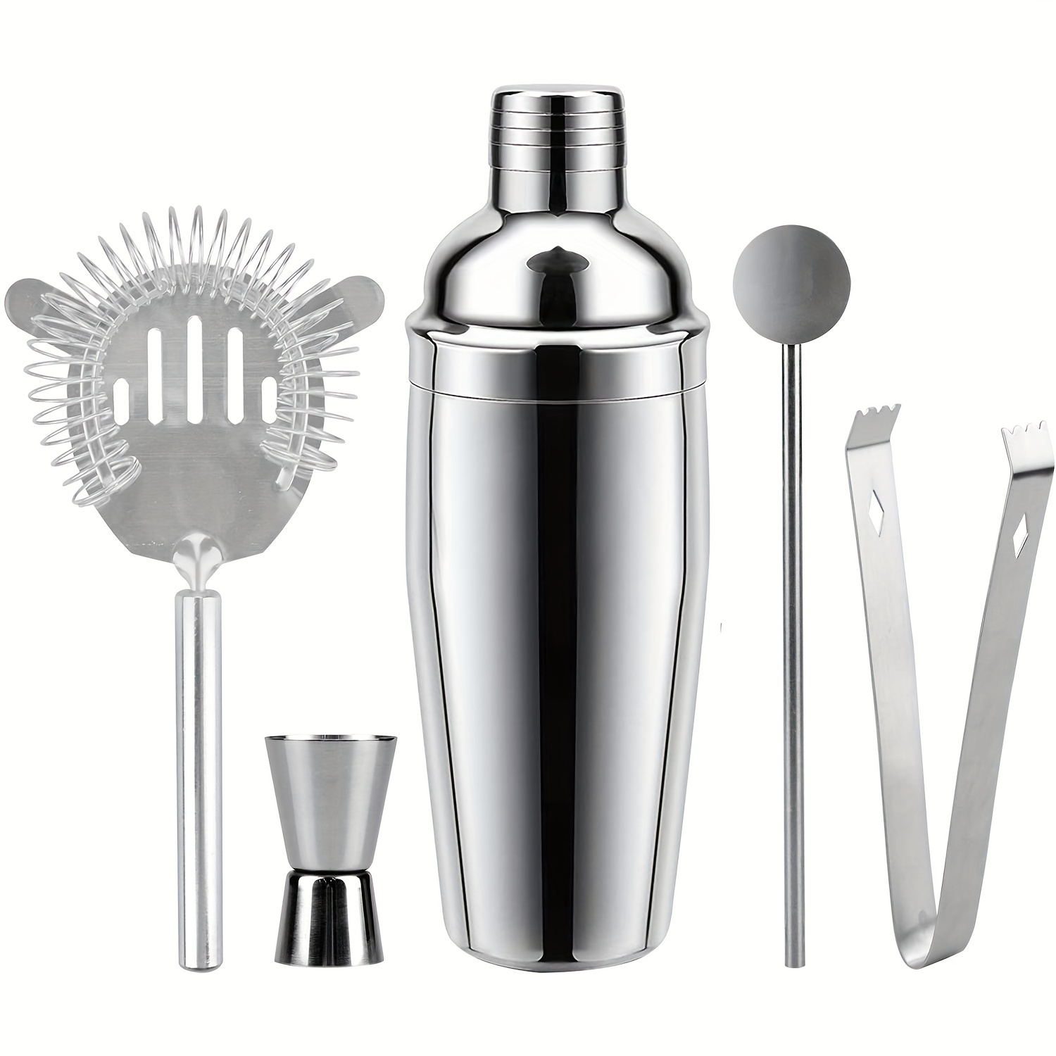 Professional Bartender Kit Stainless Steel Cocktail Shaker - Temu