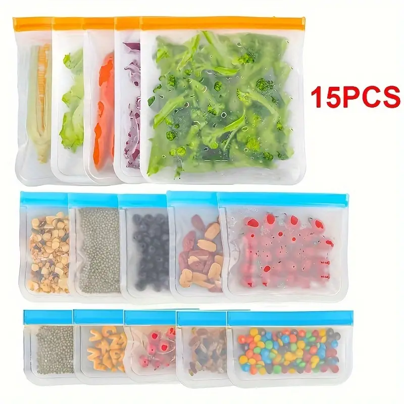 Reusable Gallon Freezer Bags - 6 Pack