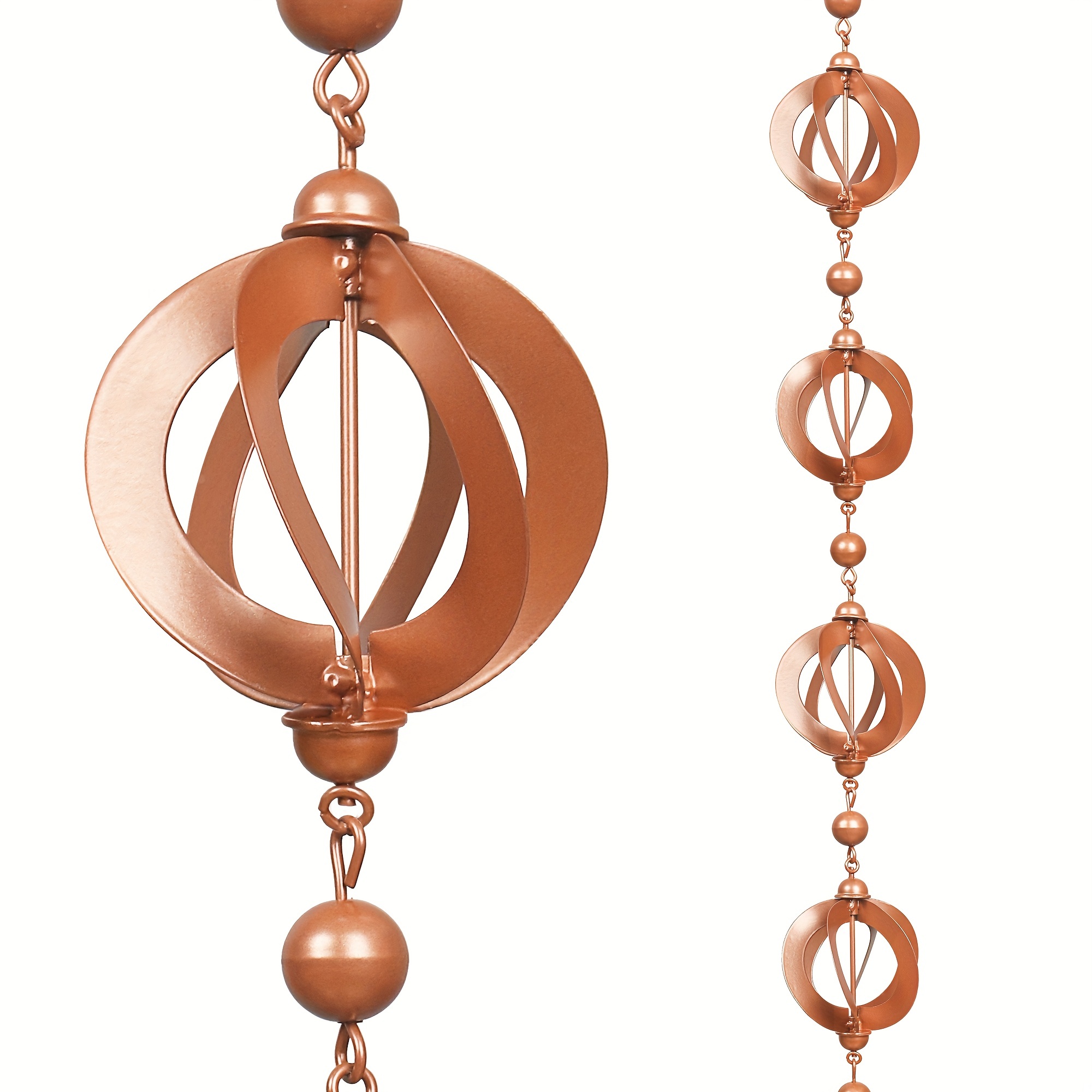 Rotating Rain Chain, Wind Chimes, Outdoor Decor For Yard, Hanging