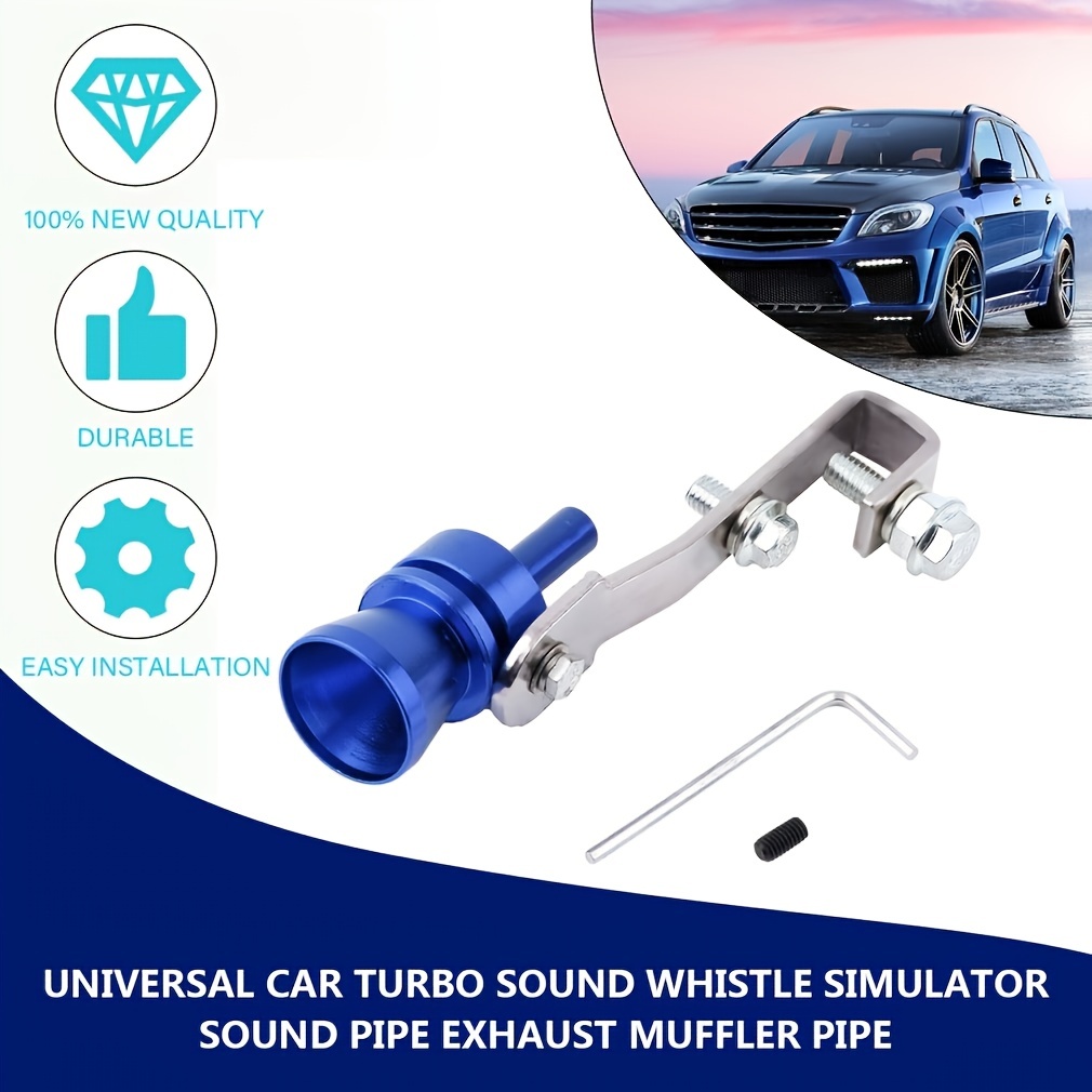 1pcs Car Turbo Whistle Universal Turbo Charger Universal Vehicle Sound  Simulator Exhaust Whistle Automobile Exhaust Pipe Modification Device