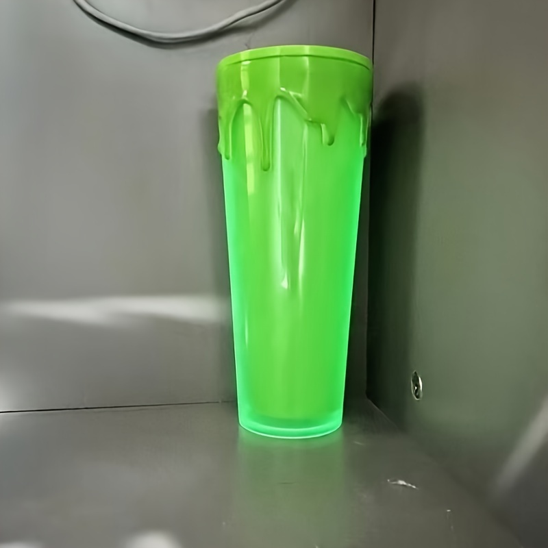 2023 Halloween Slime Green Glow In The Dark Tumbler Cup - Temu