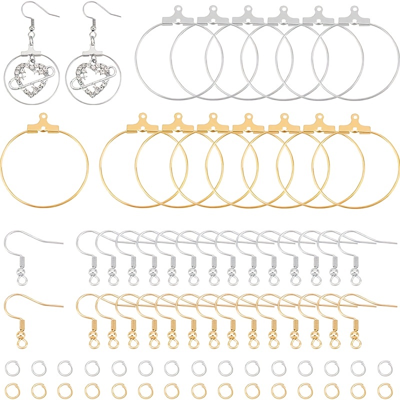 Earring Making Kit Earring Hooks Open Jump Rings And Round - Temu