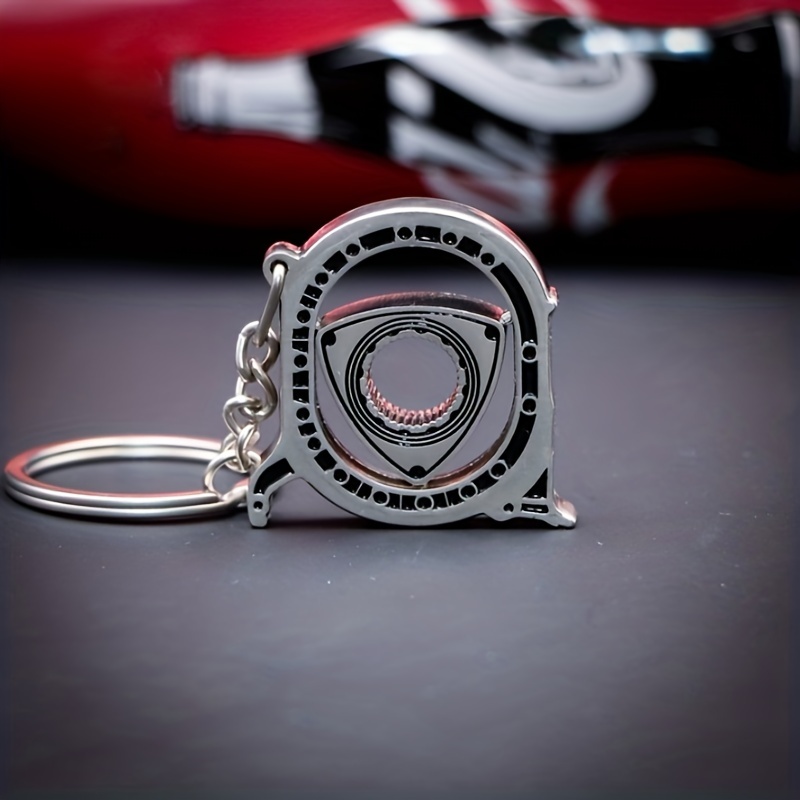 Piston Art Keychain, Mini Skull Key Ring Engine Piston Model