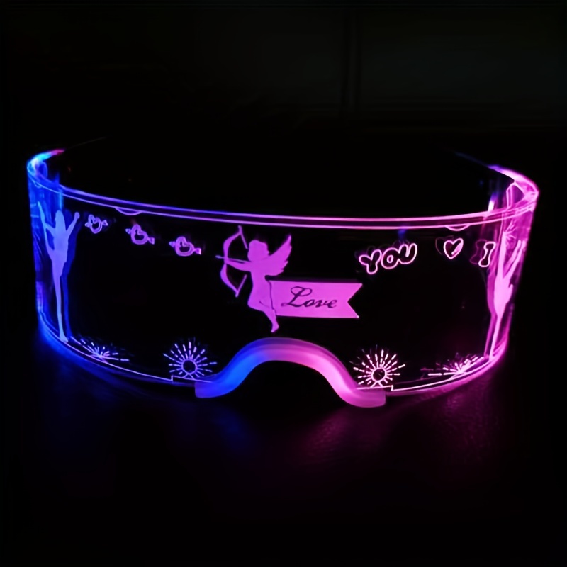 1pc Gafas Visor LED Gafas LED Gafas De Luz Gafas Futuristas - Temu
