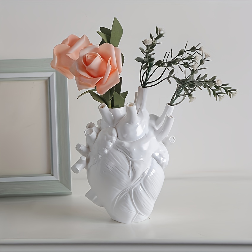 Set of 5 Heart Shaped Rattan Vine Branch Bouquet Packaging Holder Floral  Design Florist Material Accessories