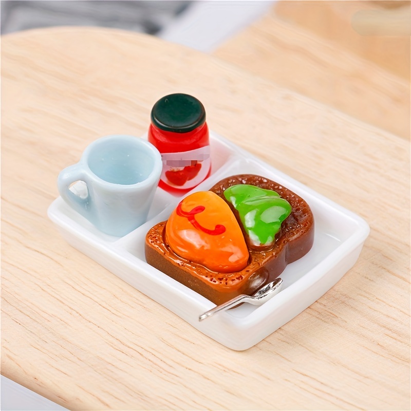 5pcs 1/12 Dollhouse Miniature Burger Box Mini Kitchen Food Scene Model  Decor Pretend Toys - AliExpress