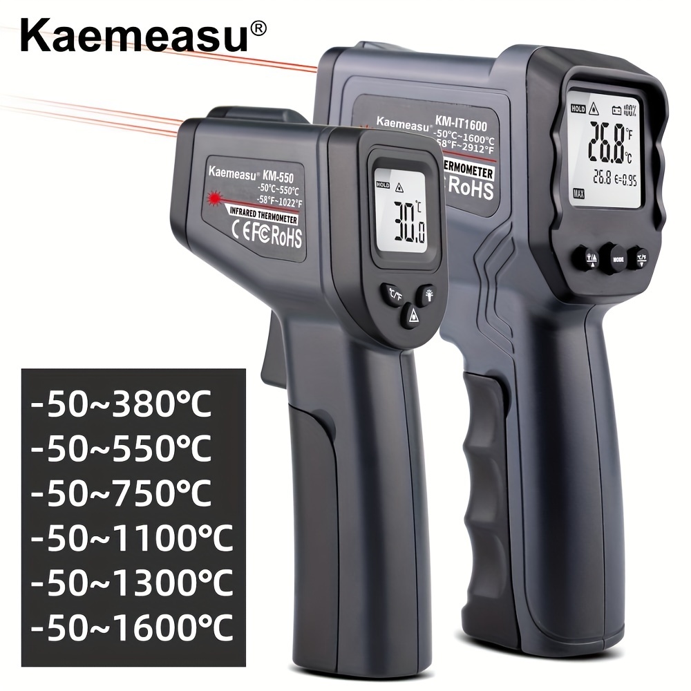 50 ~ 950 termómetro infrarrojo ir termómetro láser portátil sin contacto  probador de temperatura digital pirómetro pistola de temperatura