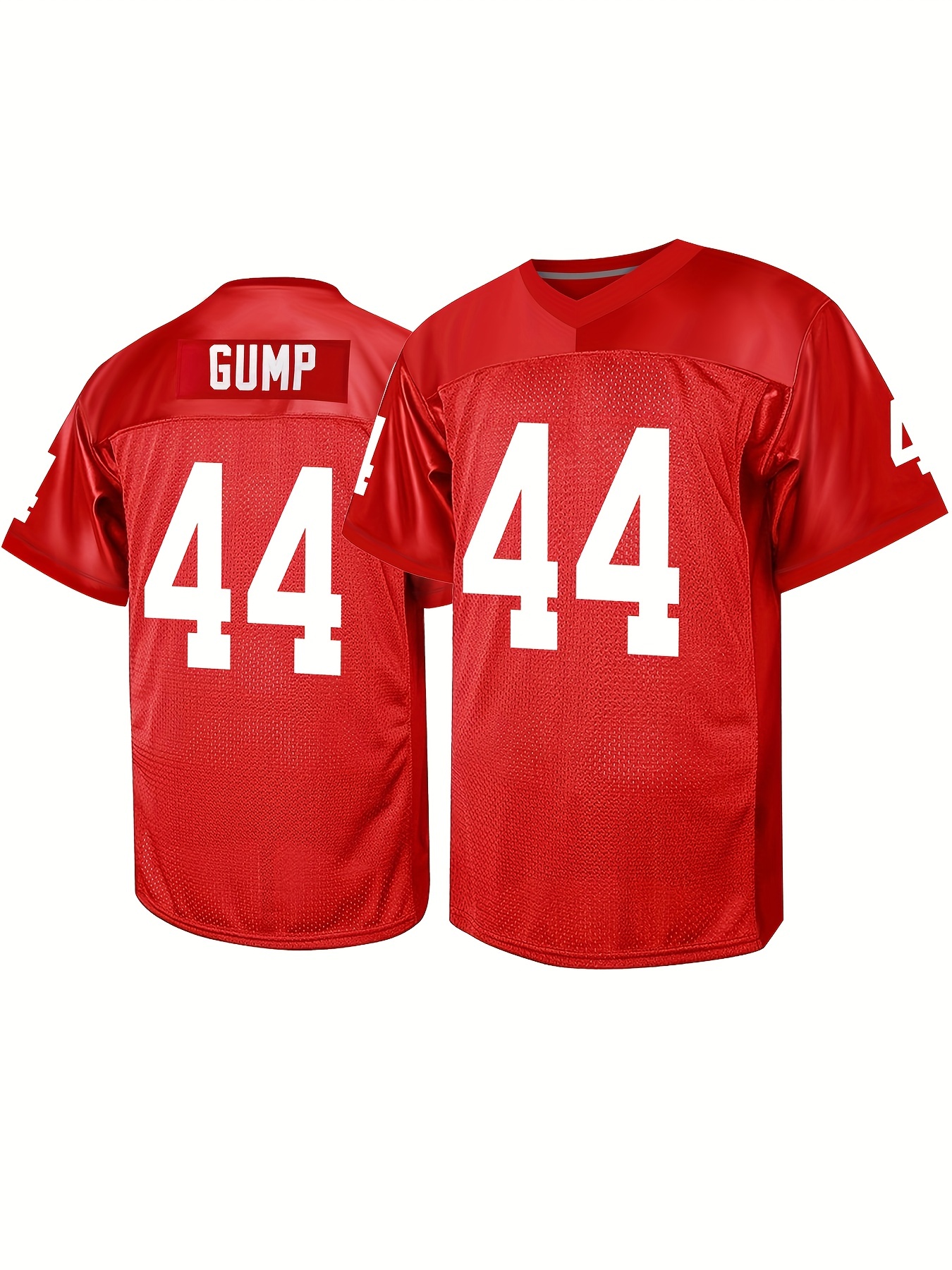 Temu Men's Embroidery Rugby Jersey, #16 Red Retro Classics Design Breathable Short Sleeve American Football, Soccer Pullover for Training Competition