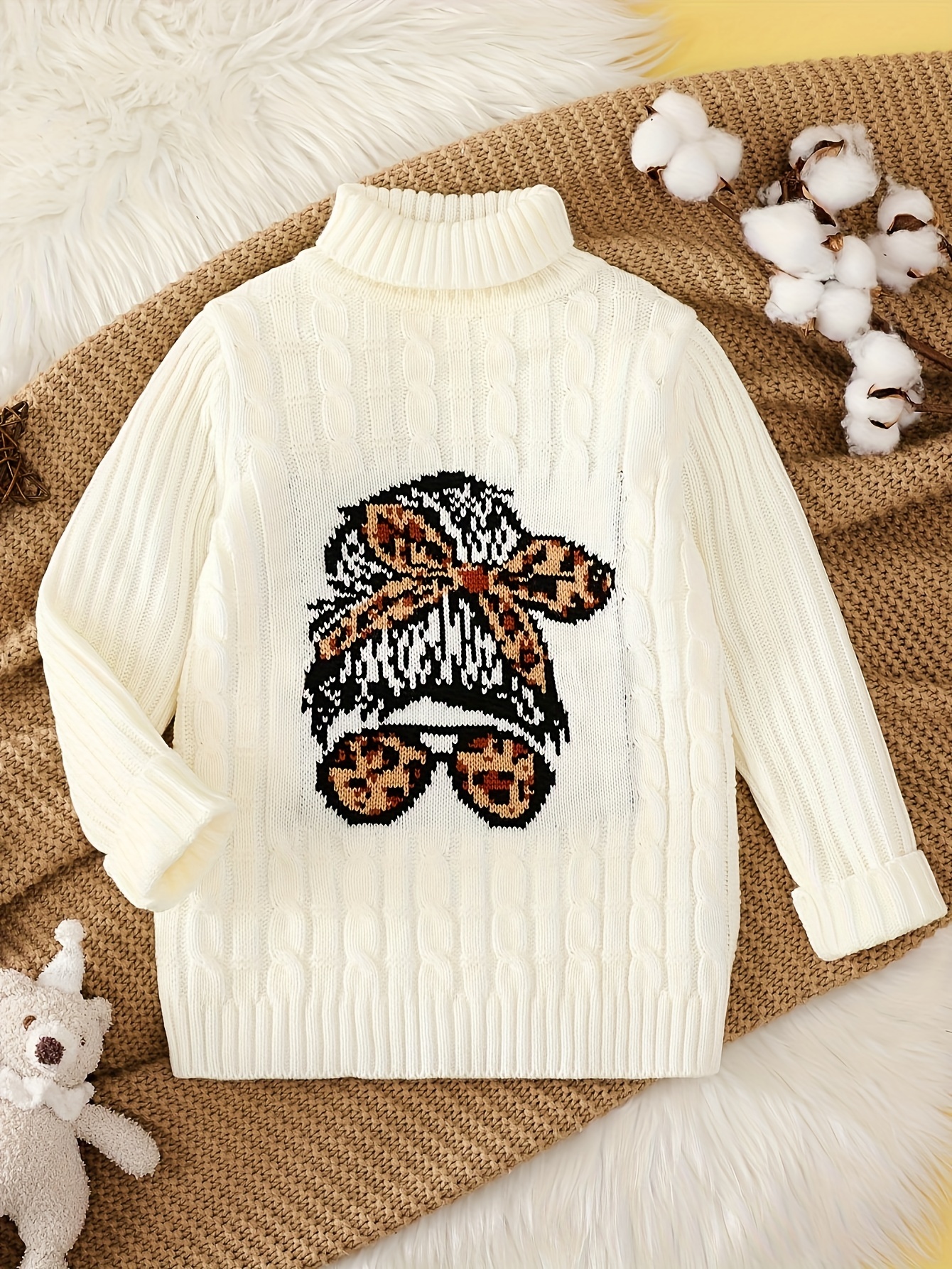 Autumn Winter Sweater Jacket Women's New Fashion Jacquard Buttons