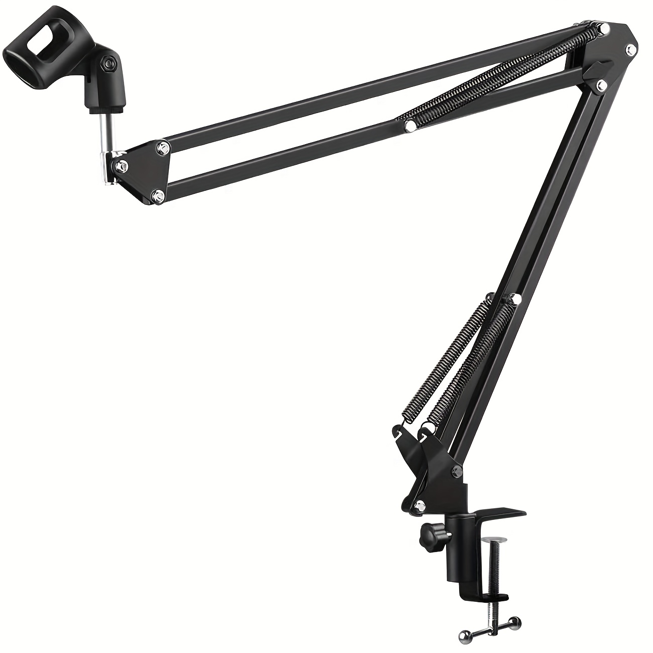 

Mic Stand, Adjustable Suspension Boom Scissor Arm Stand For , Filter, With Adjustable Boom