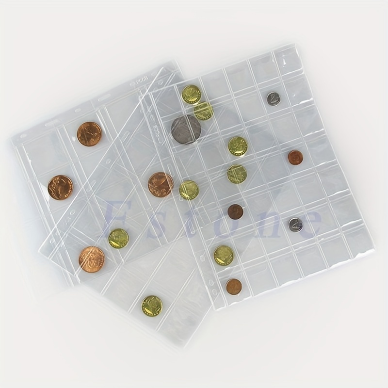 20/30/42 Plastic Grid Coin Album: Money Organizer Collection - Temu