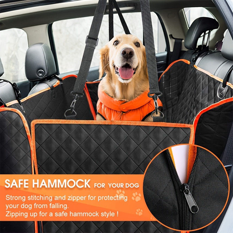 Waterproof Dog Car Seat Hammock with Pockets