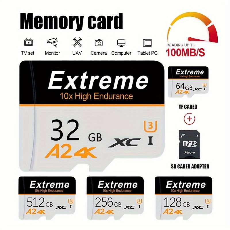 Micro TF/SD Carte Classe 10 Haute Vitesse A2 Carte Mémoire Flash Carte  Mémoire SD 512 Go Cartao De Memoria 128 Go 32 Go Memoria Micro Sd - Temu  France