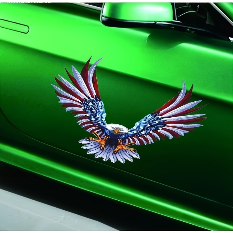 American Flag Sticker Eagle Reflective Stickers Car Stickers - Temu