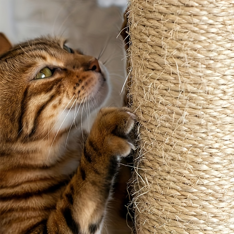  Cuerda de sisal natural para gato para rascar el poste