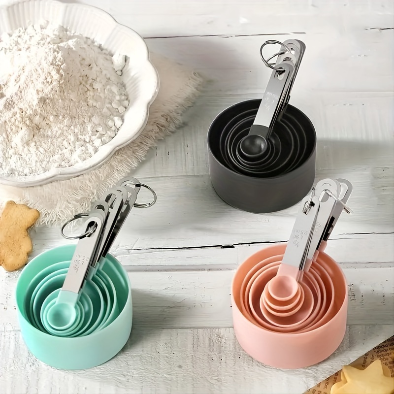 Measuring Cups And Measuring Spoons Set, Multifunctional Plasitc