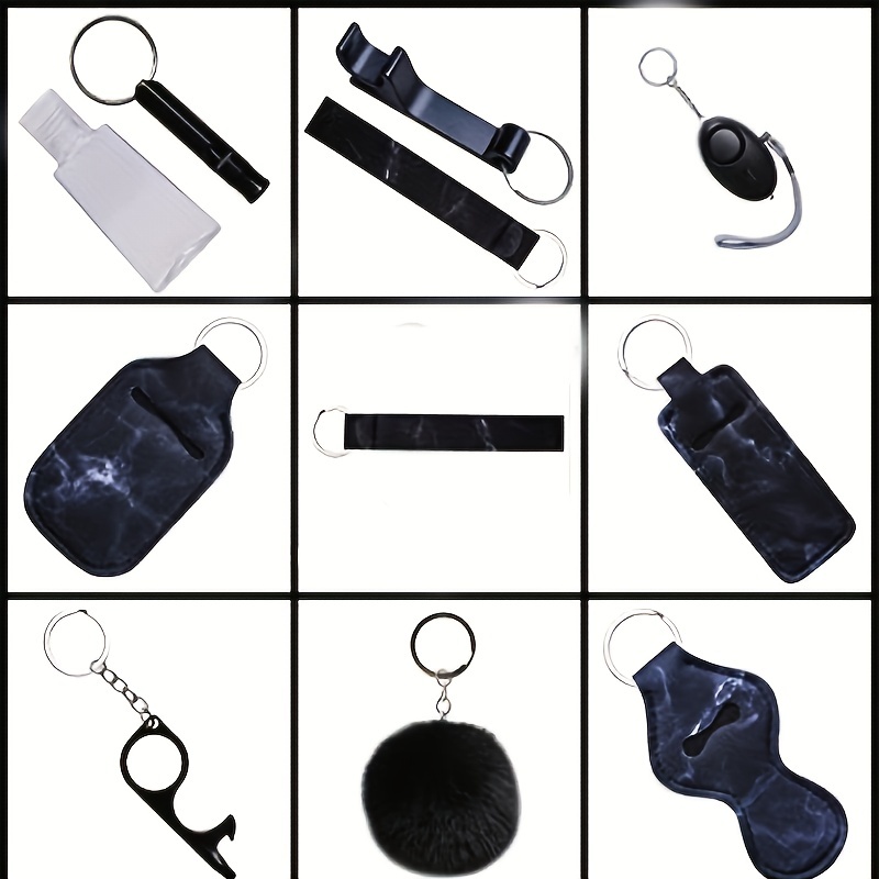 Safety Keychain Full Set Self Defense Security Keychain Set - Temu