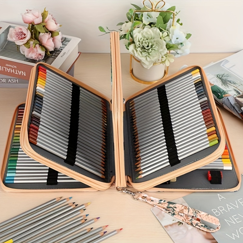 Colored Pencil Case 200 Slots, Color Changing Storage Pencil Case