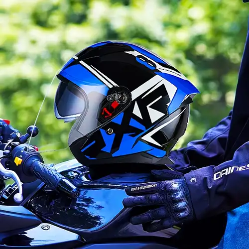Casque De Moto Rétro Combiné Pour Hommes : Casque Intégral Et Demi-casque  Avec Pièces Amovibles, Haute Qualité Et Abordable