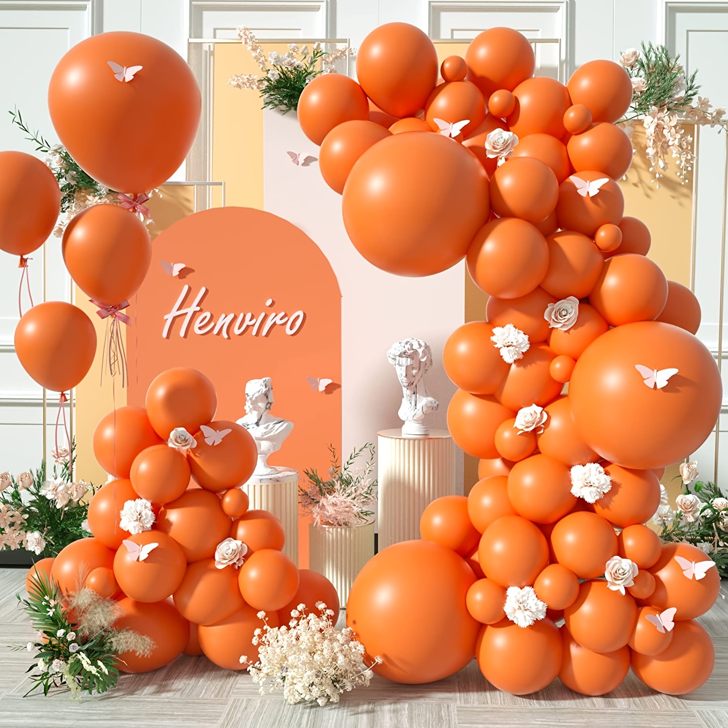 orange party decor