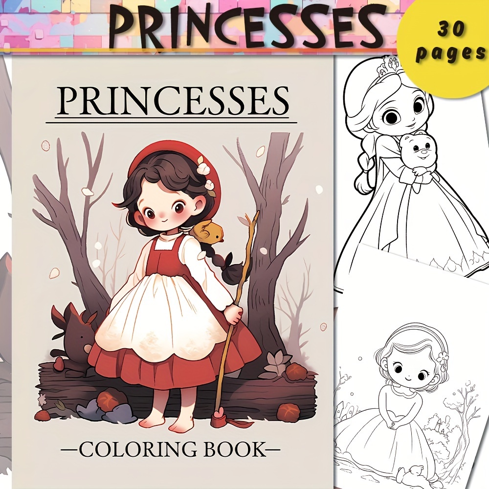 Puzzle Diy Fashion Princess Coloring Set Toy Makeup Book - Temu