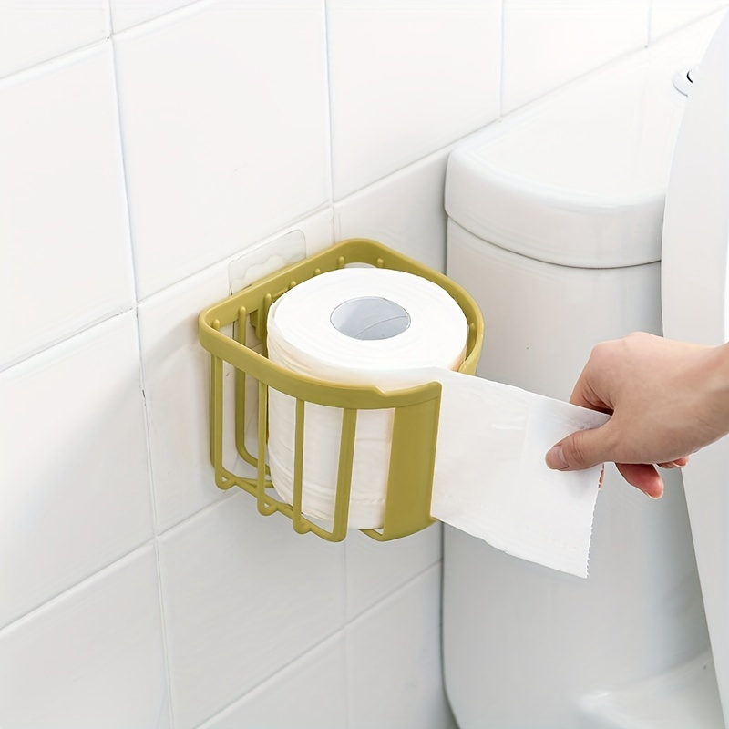 Punch free Bathroom Rack Toilet Tissue Box Toilet Paper - Temu