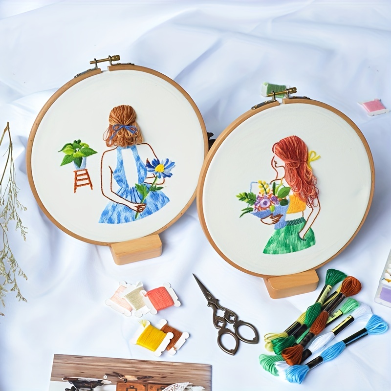ARTIFICAY Embroidery kit for Beginners with Embroidery Patterns, Embroidery  Kits for Kids, Needlepoint Kits for Beginners, Beginner Embroidery kit for