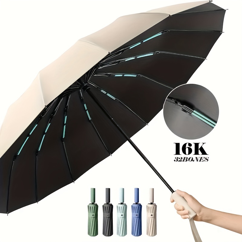 Parapluie compact coupe-vent solide - Parapluies inversés coupe