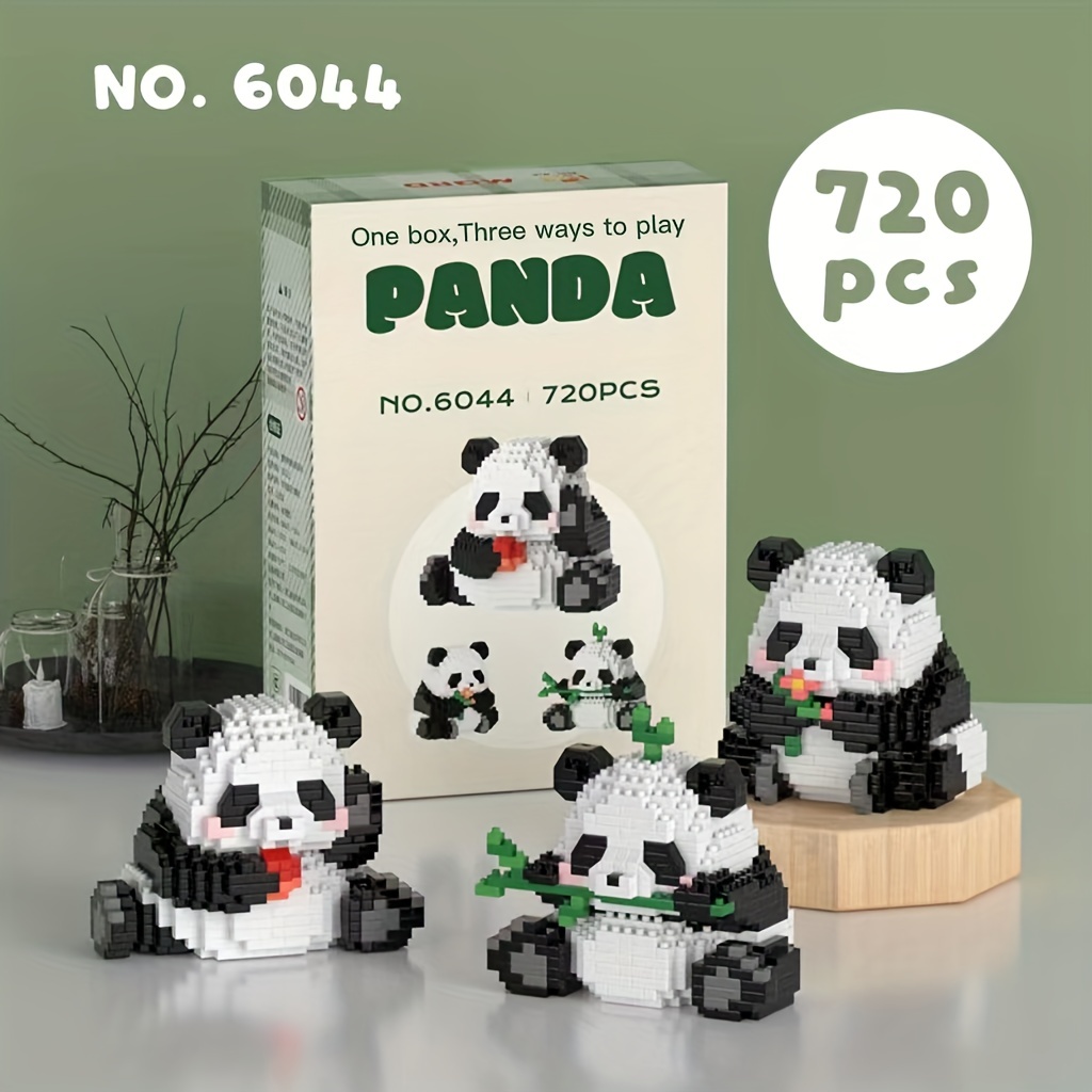 Build Panda World: Micro particle Compatible Building Blocks - Temu