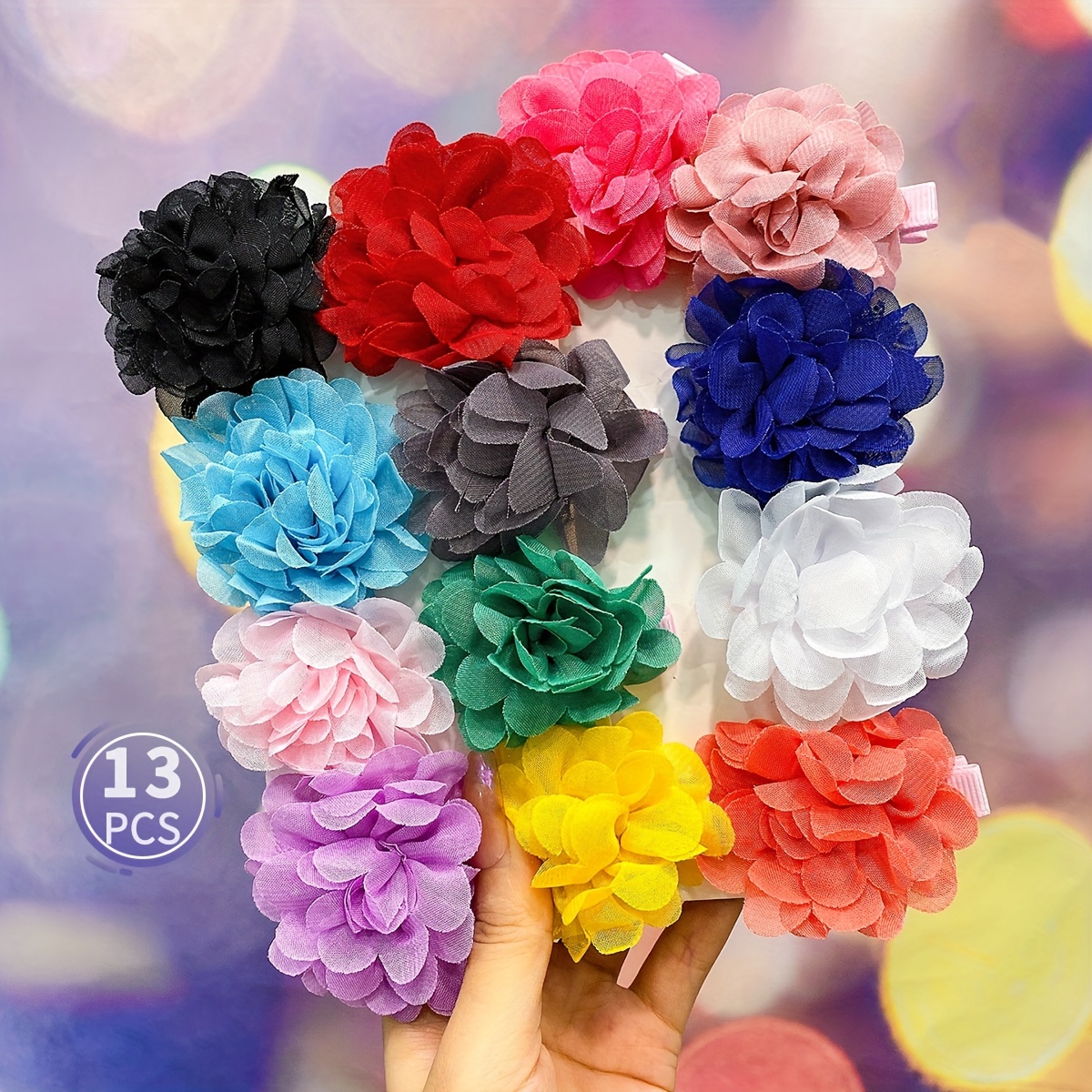 10pcs Flower Hair Clip, Hair Pins Side Clip Headwear Hair Accessories Sets for Girls Kids,Temu