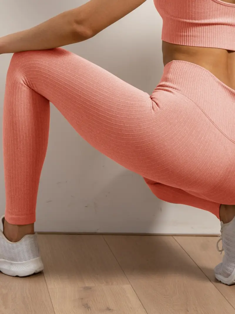 Thread Style High Waist Yoga Pants Workout Pants Women - Temu Canada