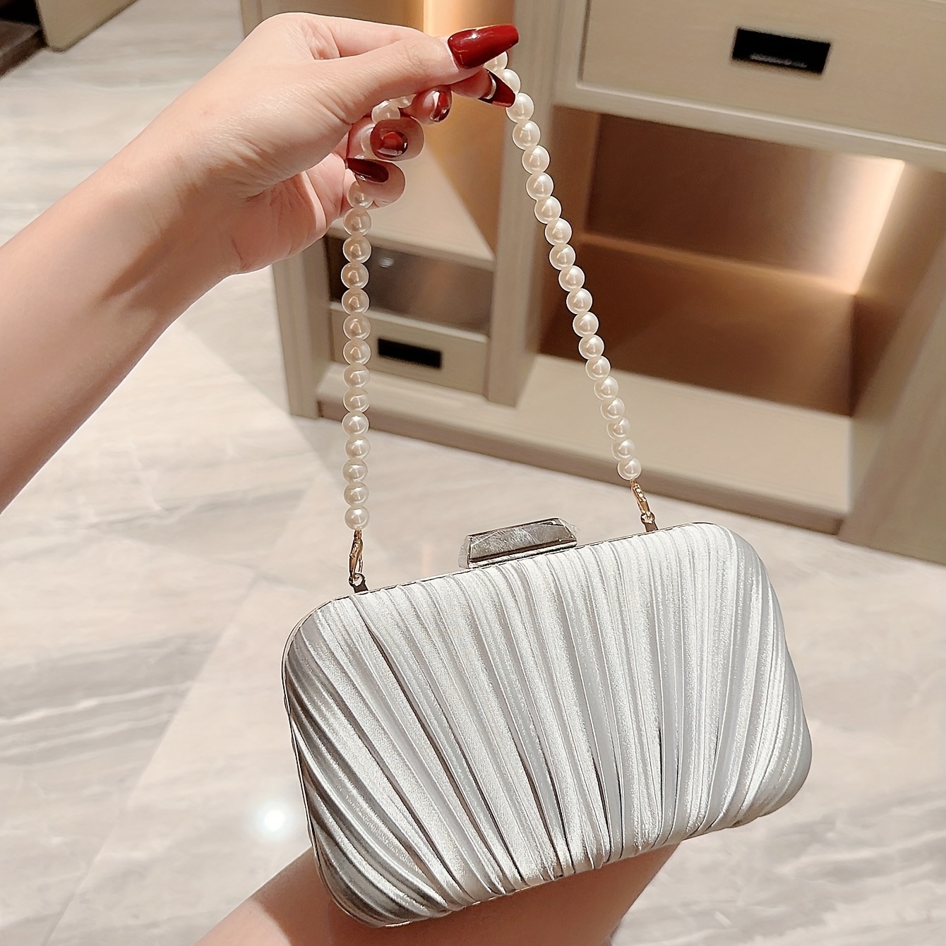 Satin clearance evening bag